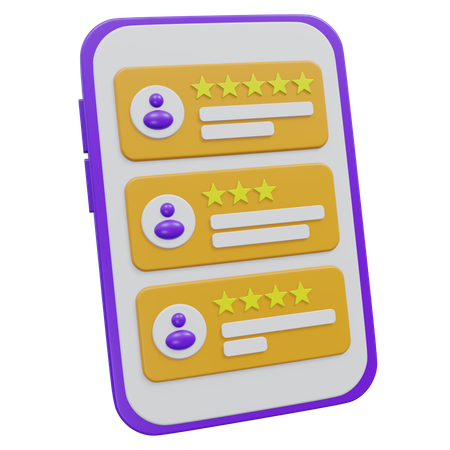 Revisión del cliente en línea  3D Icon
