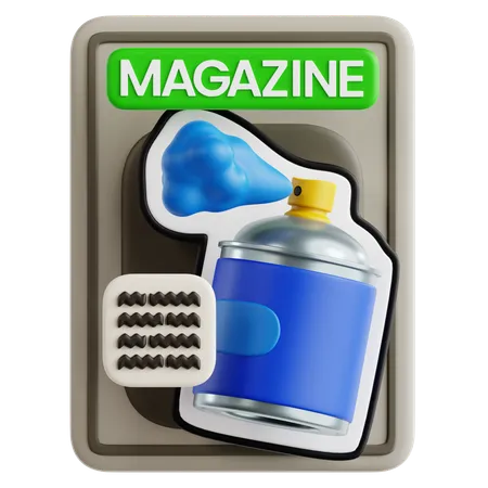 Revista de graffitis  3D Icon