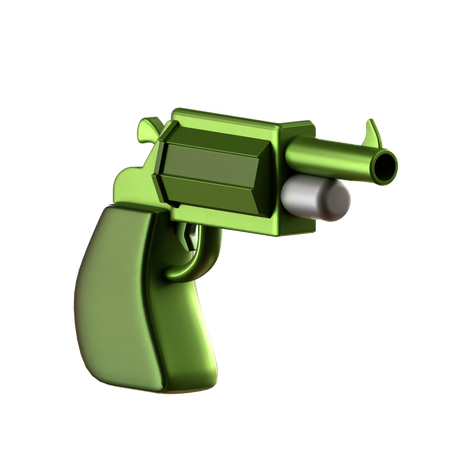 Revolver  3D Icon