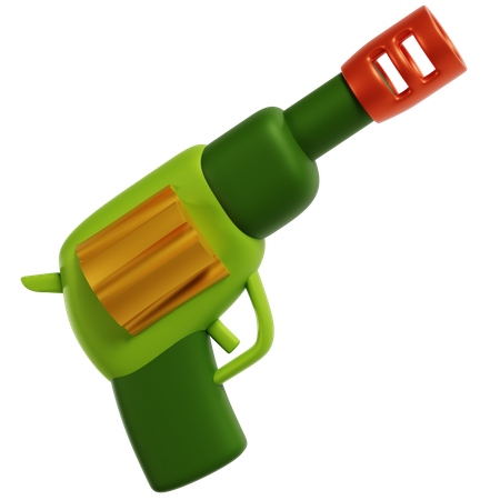 Revolver in Military Operations  3D Icon