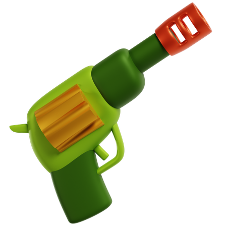 Revolver in Military Operations  3D Icon