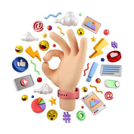 Revue du marketing des médias sociaux  3D Icon