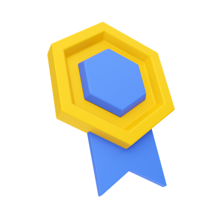 Reward badge  3D Illustration