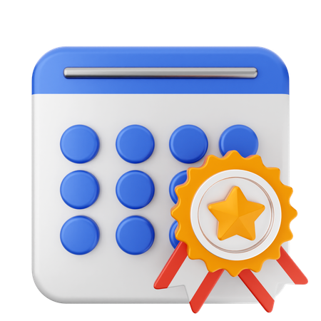 Reward Calendar  3D Icon