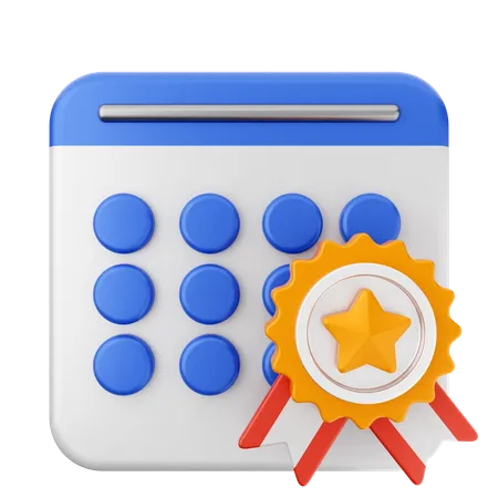 Reward Calendar  3D Icon