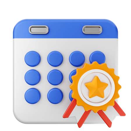 Reward Calendar  3D Icon