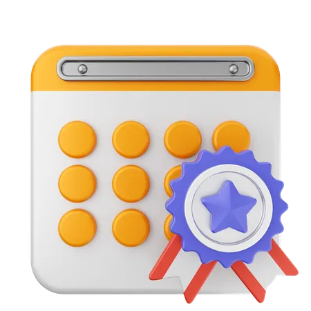 Reward Calendar  3D Icon