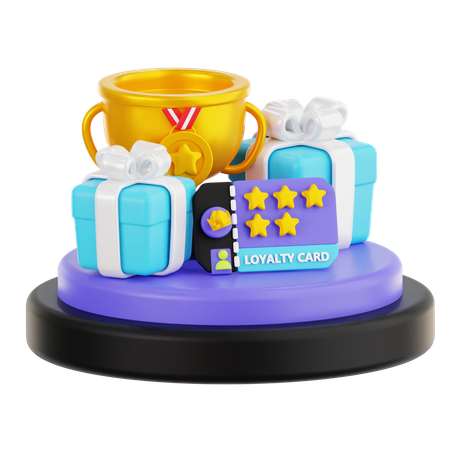 Rewards and prizes  3D Icon