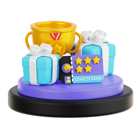 Rewards and prizes  3D Icon