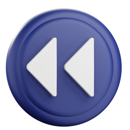 Rewind  3D Icon