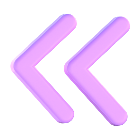 Rewind Arrow  3D Icon