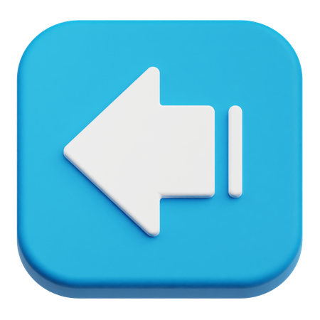 Rewind Arrow  3D Icon