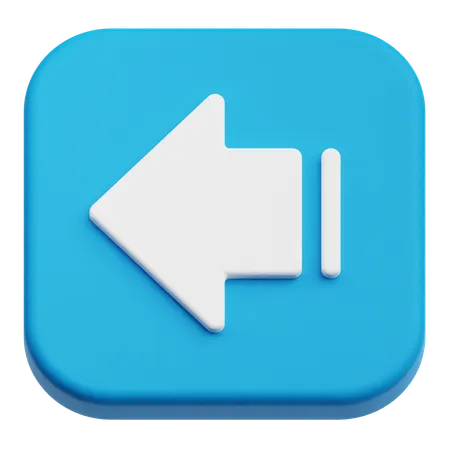 Rewind Arrow  3D Icon