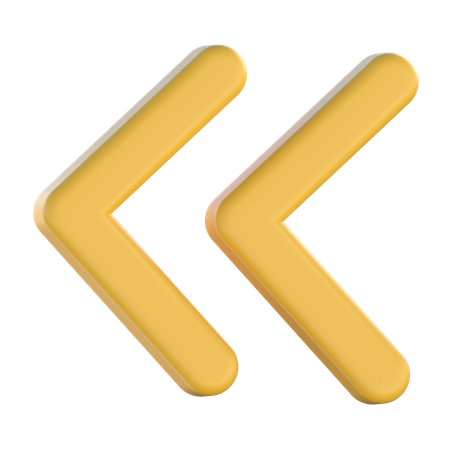Rewind Arrow  3D Icon