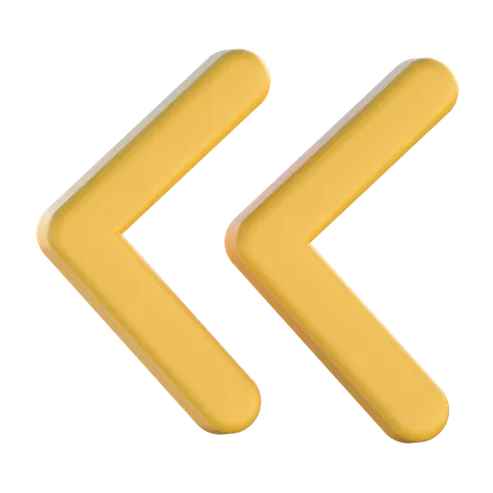 Rewind Arrow  3D Icon