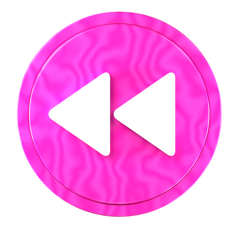 Rewind Button  3D Icon