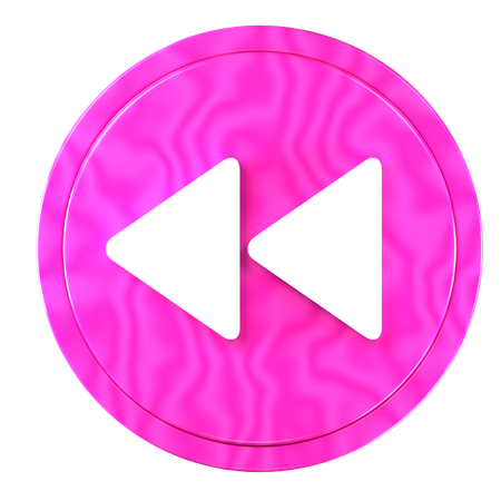 Rewind Button  3D Icon