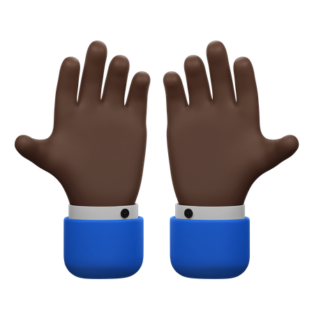 Ore com o gesto das mãos  3D Icon