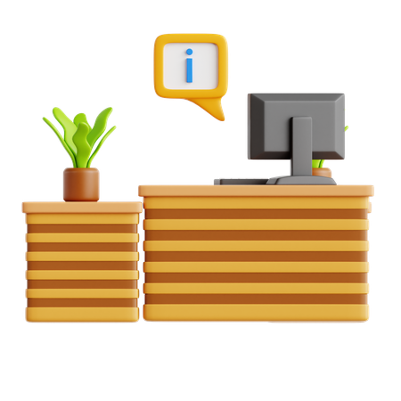 Rezeptionist  3D Icon