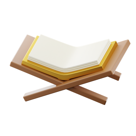 Rezitieren des Korans  3D Illustration