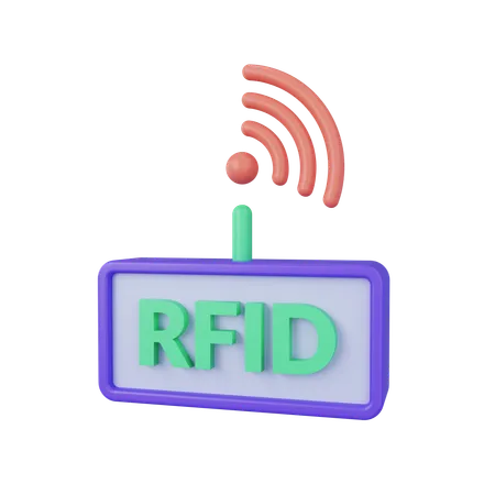 Rfid Signal  3D Icon