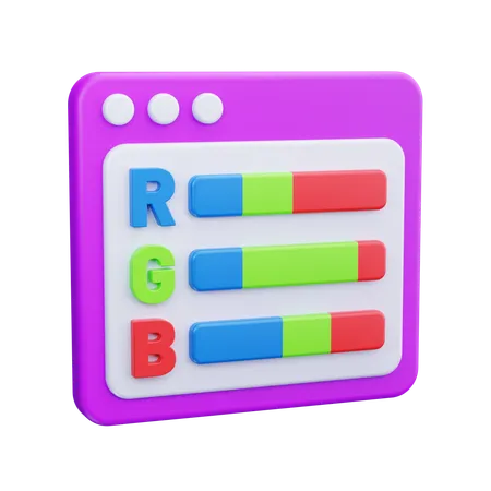 RGB 색상  3D Icon