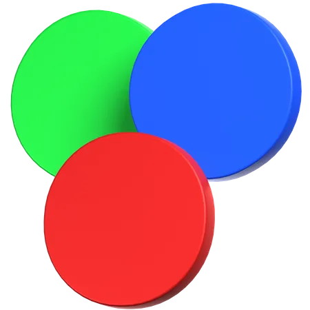 RGB Color 3 D Icon 3D Icon