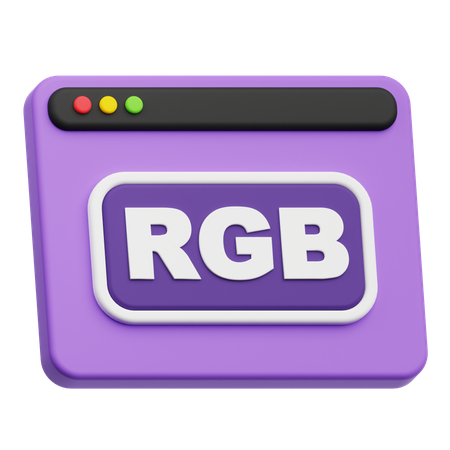 Rgb Website  3D Icon