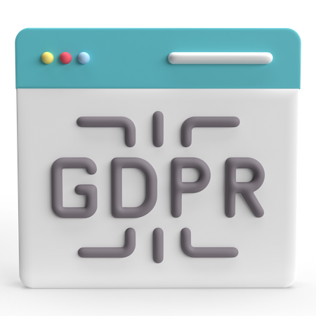 RGPD  3D Icon