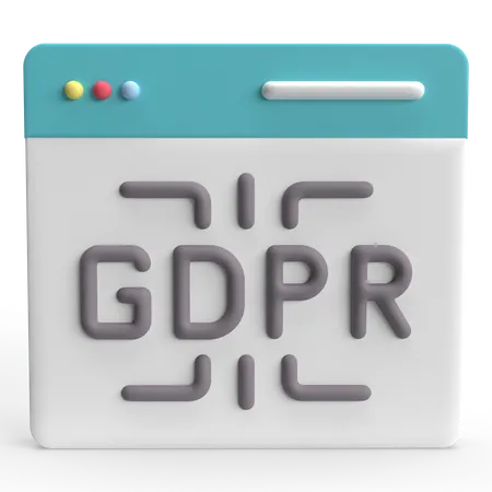 RGPD  3D Icon