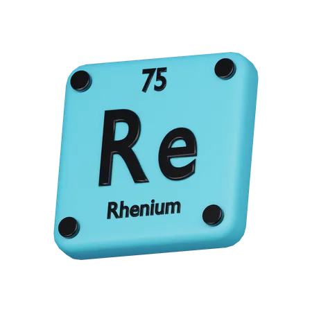 Rhenium Element 3 D Icon 3D Icon