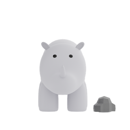 Rhino 3D Illustration