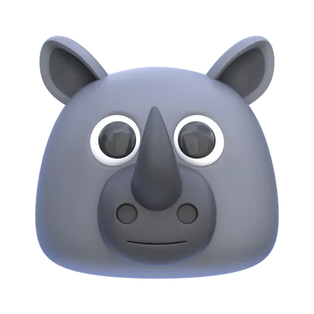 Rhinocéros  3D Icon