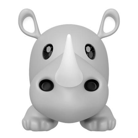 Rhinocéros  3D Icon