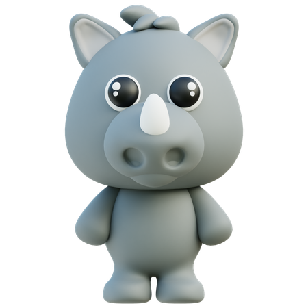 Rhinoceros  3D Icon