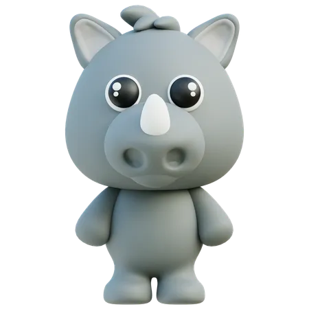 Rhinoceros  3D Icon