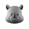 rhinoceros 3d illustration