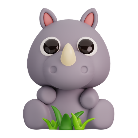 Rhinoceros  3D Icon