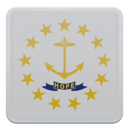 Rhode Island Flag  3D Flag