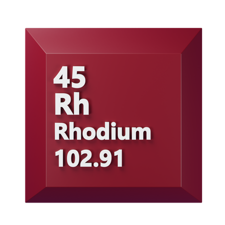 Rhodium  3D Icon