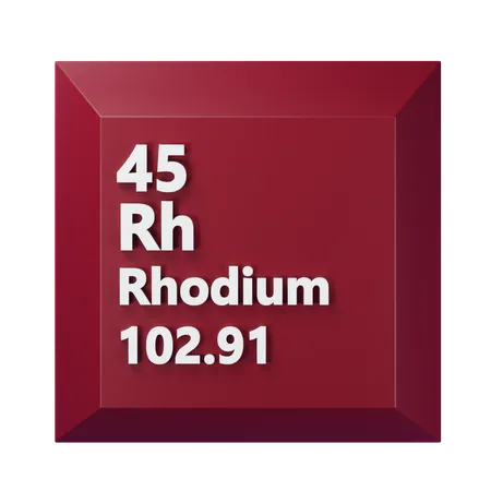 Rhodium  3D Icon