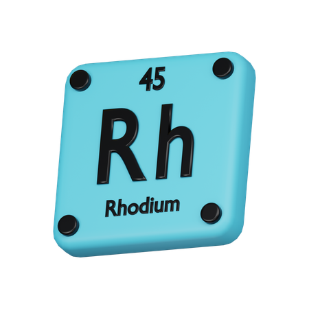 Rhodium  3D Icon