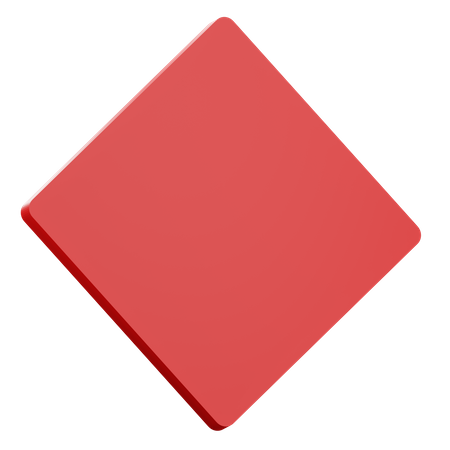 Rhombus Shape  3D Icon