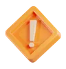 Rhombus Warning Sign
