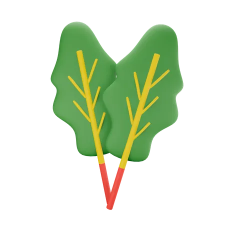Rhubarb 3D Illustration