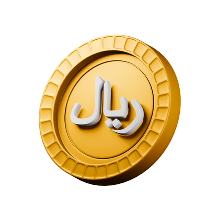 Rial saudita  3D Icon