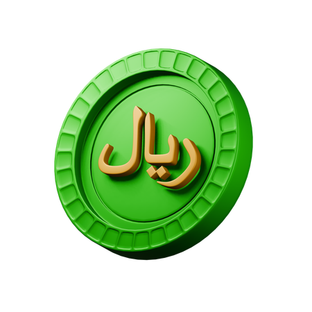 Rial saudita  3D Icon