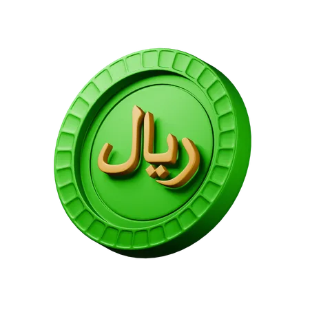 Rial saudita  3D Icon