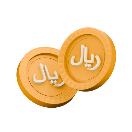 Rial saudita  3D Icon