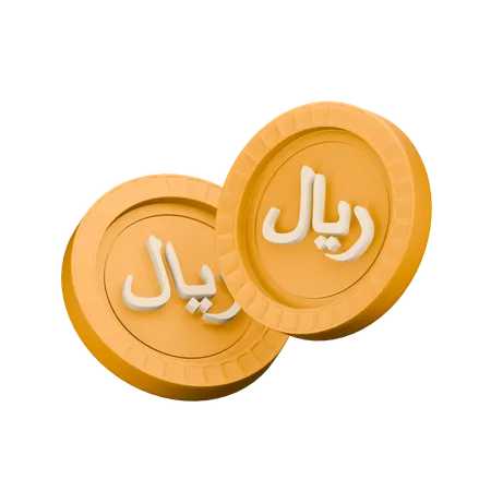 Rial saudita  3D Icon